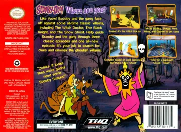 Scooby-Doo! - Classic Creep Capers (USA) (Rev 1) box cover back